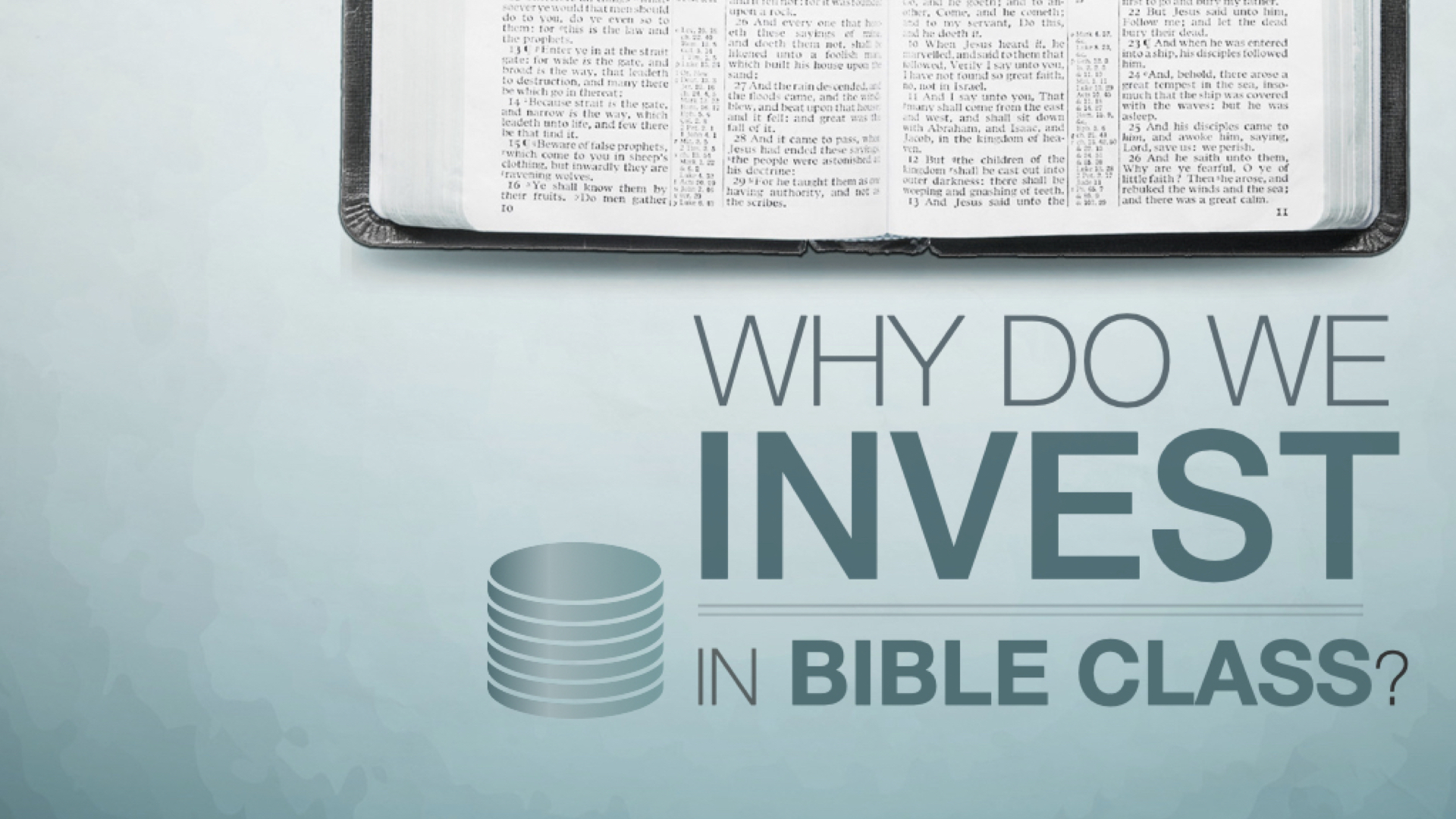 Why Do We Invest in Bible Classes? episode artwork